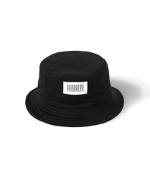 NAVY | CACO 方框印字漁夫帽(キャップ)