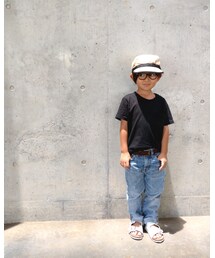 devirock | パックT★Vネック無地半袖Tシャツ(Tシャツ/カットソー)