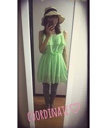 オフショルシフォンチュニック(チュニック)