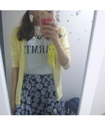OLIVE des OLIVE | 花柄ネイビースカート(スカート)