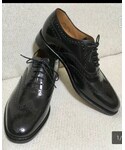 Loake | 英国LOAKE ローク  ウイングチップ ポリッシュレザー  グッドイヤー製法 黒(禮服鞋)
