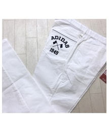 アディダスゴルフ | アディダス ゴルフ ビッグロゴ シャンブレー ストレッチパンツ/白/(その他パンツ)