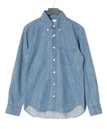 MANUAL ALPHABET | ボタンダウン　デニム長袖シャツ　¥8900(シャツ/ブラウス)