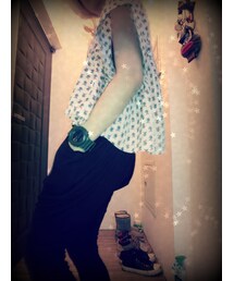 apple printed top(その他トップス)