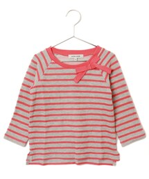 GLOBAL WORK | ネックリボンボーダー長袖(トップス)