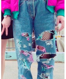 LEVI STRAUSS &CO. | usedのデニムをリメイク(デニムパンツ)