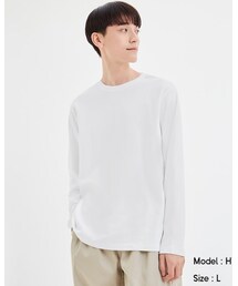 GU | ソフトコットンクルーネックT(Tシャツ/カットソー)