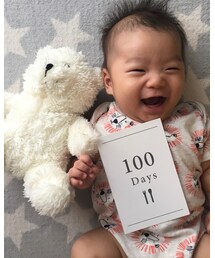 生後100日♡おめでとう♡ | その他