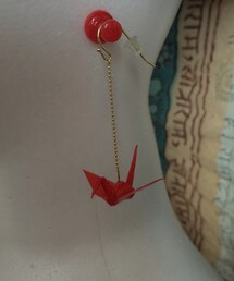 ORIGAMI | 折り鶴(ピアス（片耳用）)