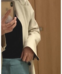 ZARA | ノーカラーコート