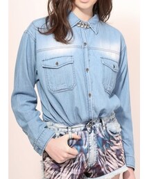 OVERSIZED DENIM SHIRT - BLUE(シャツ/ブラウス)
