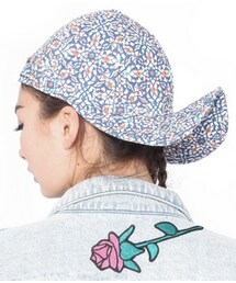 KTZ - CROOKED CAP - BLUE FLOWER(キャップ)
