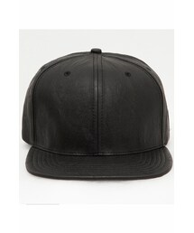 HUMAN POTENTIAL - FAUX LEATHER HAT BLACK(キャップ)