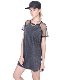 BKRM WHITE LABEL - DENIM LOVIN' DRESS - BLACK(ワンピース)