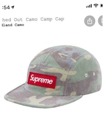Supreme  | 19ss Washed Out Camo Camp Cap(キャップ)