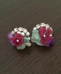 Three Four Time | フラワーモチーフイヤリング(イヤリング)