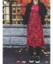 used | 蝶々ワンピース(ワンピース)