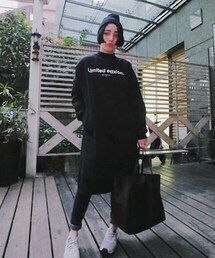 U1ofStyle | 深藍 長 99.5(ワンピース)
