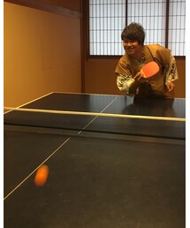 温泉♨️と言えば卓球🏓 | 浴衣