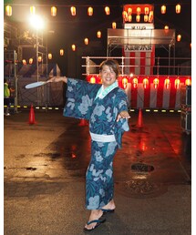 夜は雨にも負けず盆踊り✨ | 浴衣