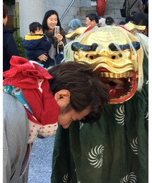 お獅子に噛んでいただきました😂 | その他