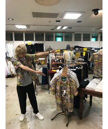 GGD日本製USA生地モネ 開襟シャツ(シャツ/ブラウス)