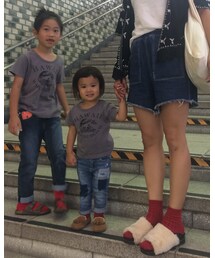 ママも赤い靴下だよー❤️ | ソックス/靴下