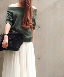 MOUSSY | オフショルトップス(Tシャツ/カットソー)