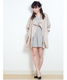 earth music&ecology | ニュアンスビッグコート(トレンチコート)