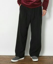 RAGEBLUE | ＜洗えるパンツ＞メリノウールワイドパンツ/725400(その他パンツ)