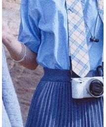 蓝毛线长裙 | スカート