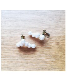 aoki yuri | コットン パール(イヤリング)