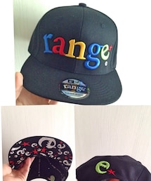 range | 【DOLL×range】range original snapback cap(キャップ)