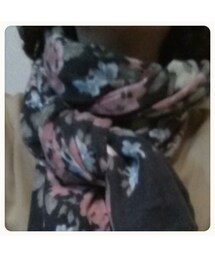 花柄♪
ぐるぐる巻き♪
暖かい♪♪(マフラー)