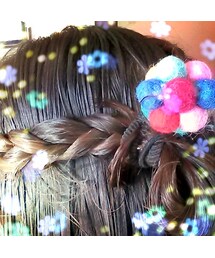 髪の毛
切っちゃったけど～(笑)
ﾎﾞﾝﾎﾞﾝ可愛い♪(ヘアゴム)