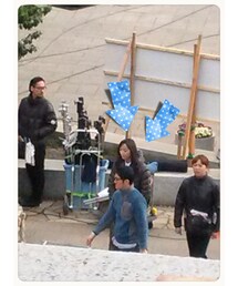 ドラマの撮影♪
杏ちゃん♪可愛かった～(笑)(レコード)