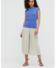 UNIQLO | UVカットスーピマコットンフレンチスリーブセーター(ニット/セーター)
