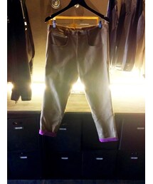 Straightcut cotton pu pants(その他パンツ)