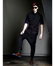 Short Sleeve Shirt Cobalt Blue Sleeves(シャツ/ブラウス)