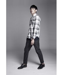 Jason | Checkered shirt with asymmetrical hem(シャツ/ブラウス)