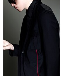 Jason | -J-A-S-O-N- Navy jacket with red piping(ダウンジャケット/コート)