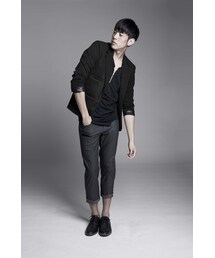 Black multi-panel black jacket(テーラードジャケット)