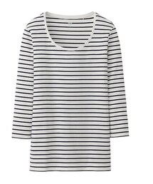 UNIQLO | スーピマコットンボーダークルーネックT(Tシャツ/カットソー)