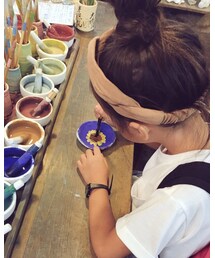 思い出その① | 毎回欠かさない楽焼き体験♡︎(その他)