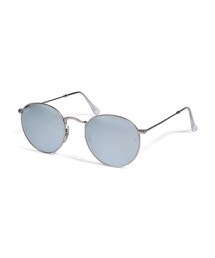 Ray-Ban | Ray-Ban Metal Round Flash Lenses in Silver(サングラス)