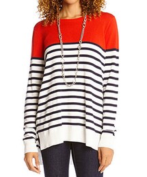 Karen Kane   | STRIPE PULLOVER SWEATER(スウェット)