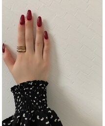my nail🍃 | 赤黒いの大好き(アクセサリー)
