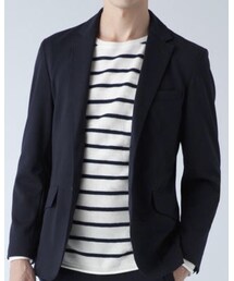 GU | ボーダーボードネックセーター(ニット/セーター)