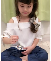 Deux fées | 袖リボンオフショルダー(シャツ/ブラウス)