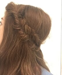 フィッシュボーンハーフアップ | シャンプー